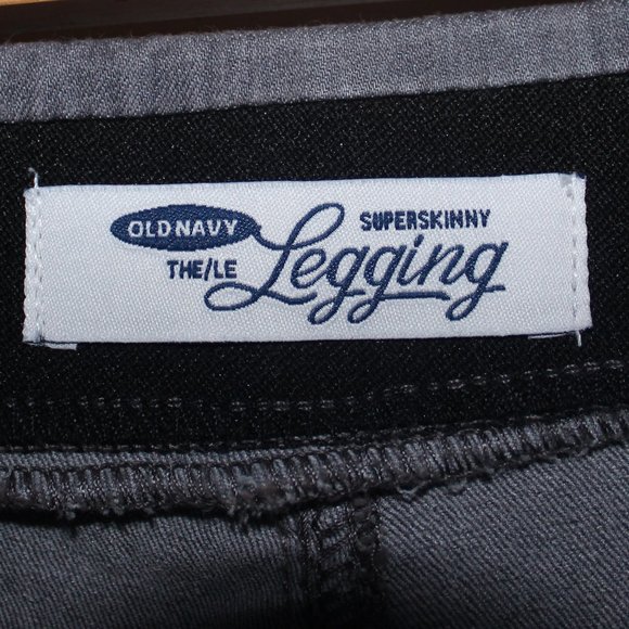 Old Navy Super Skinny Stretchy Women's Leggings Gray - Picture 3 of 4